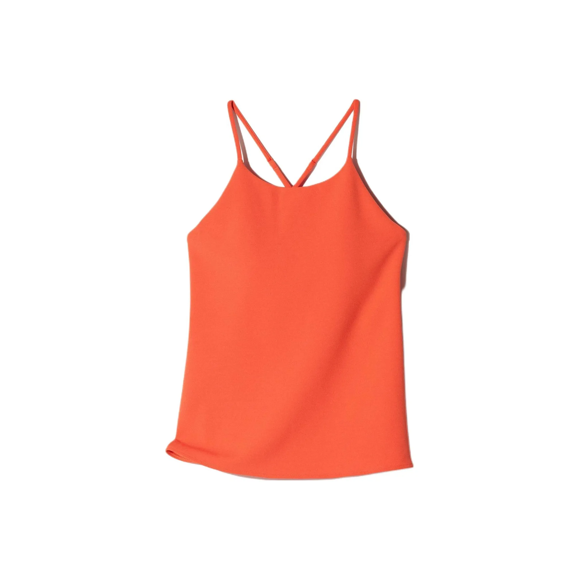 UNIQLO Топ на бретелях Женский Оранжевый Красный
