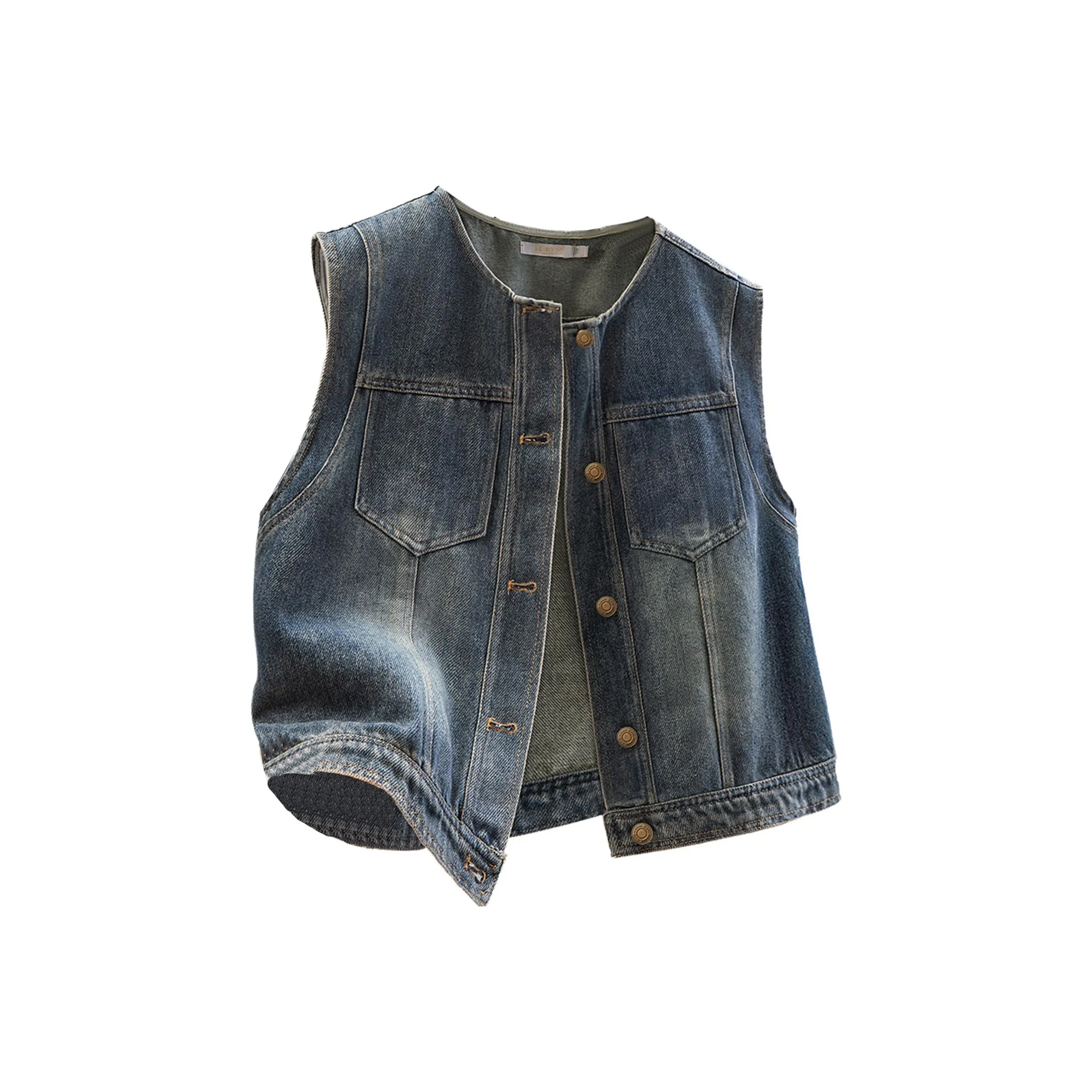 SIBAISHE Темно-синий Женский жилет