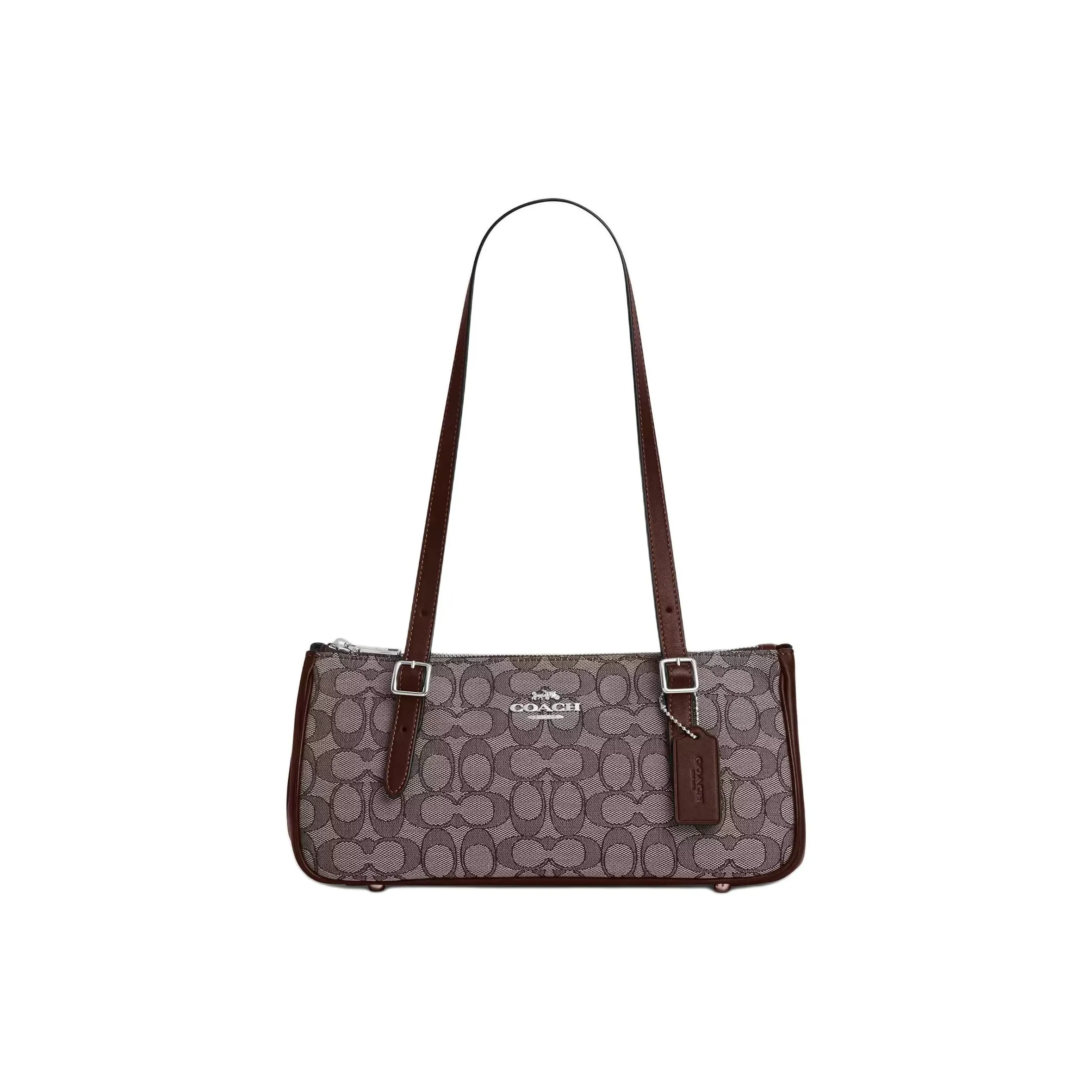 COACH Кожа Bowling Bag Сумка Сумка через плечо Большая Женская Кленовый