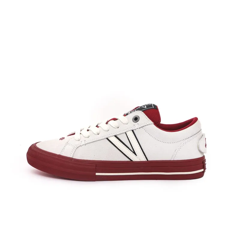 X JIMSUN Slip Resistant Balance Support Low Top Skateboard Shoes Unisex Bordeaux Red