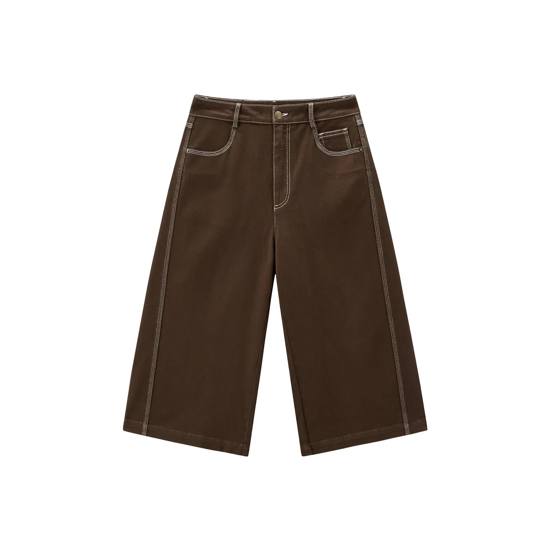 PEACEBIRD Коричневые женские джинсовые шорты