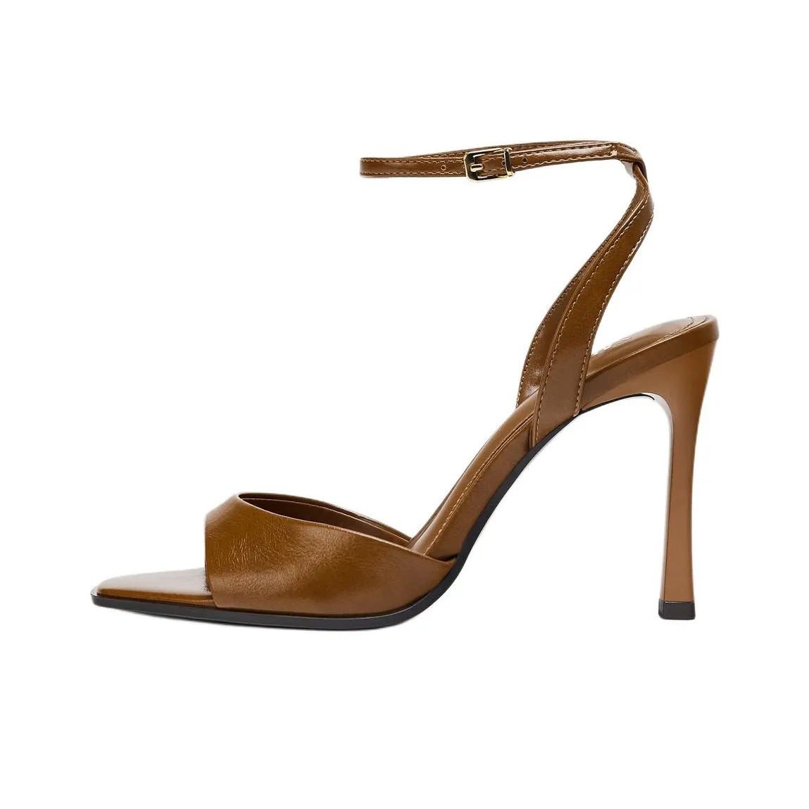 ZARA One Ремень Сандалии Женские Коричневый