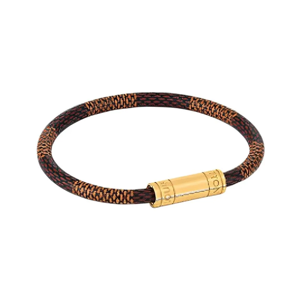 LOUIS VUITTON Metal Bracelets Unisex Brown