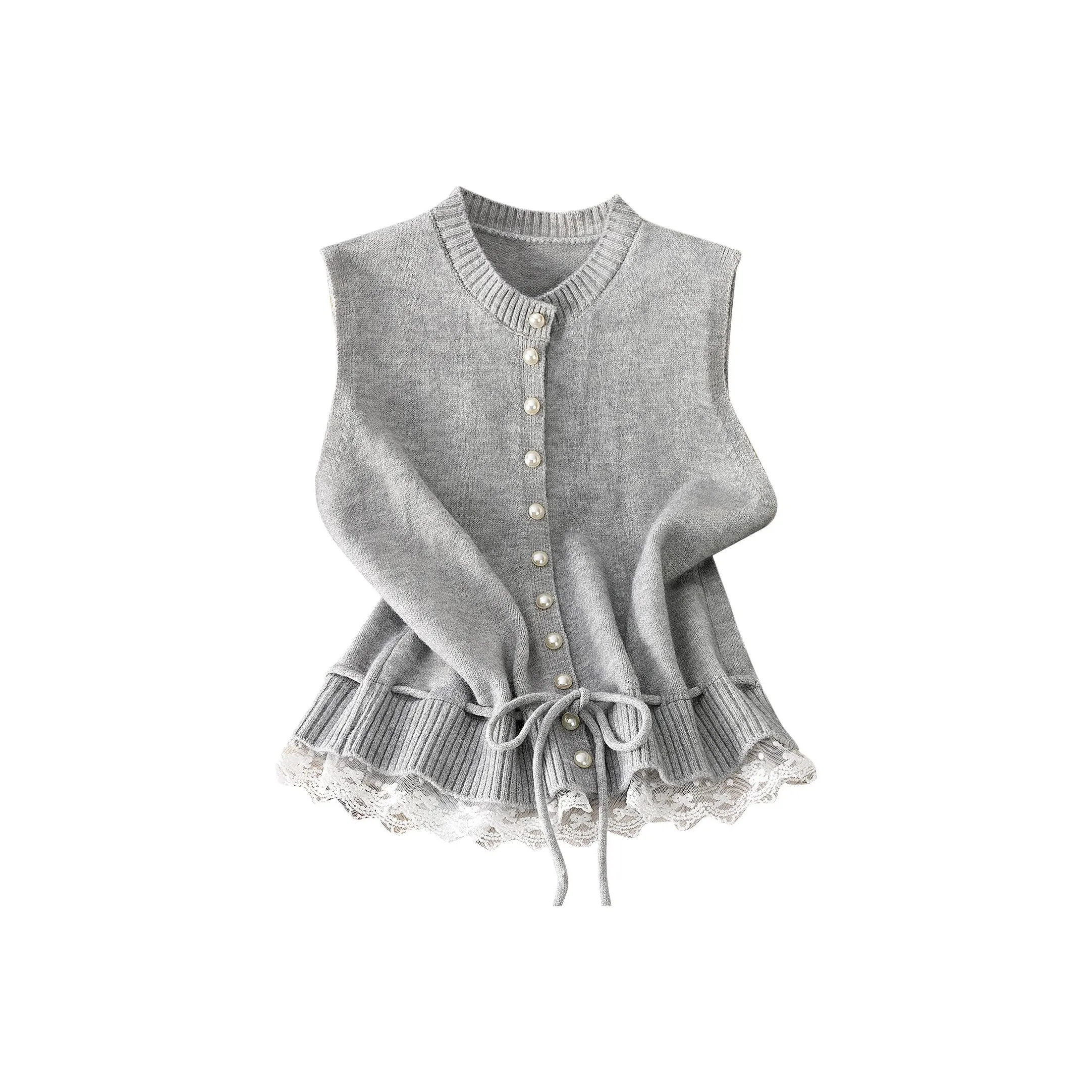 Cypress House Серые Женские Жилеты