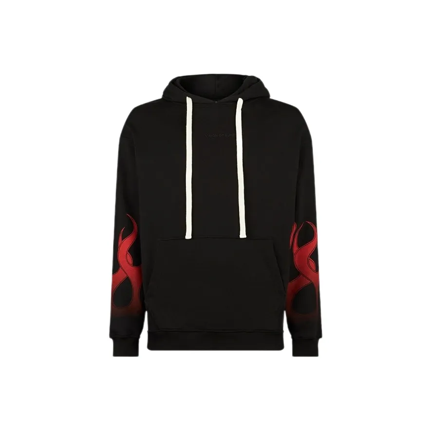 Vision Of Super | VOS Свободный крой С капюшоном Пуловер Длинный рукав Повседневный свитшот Унисекс