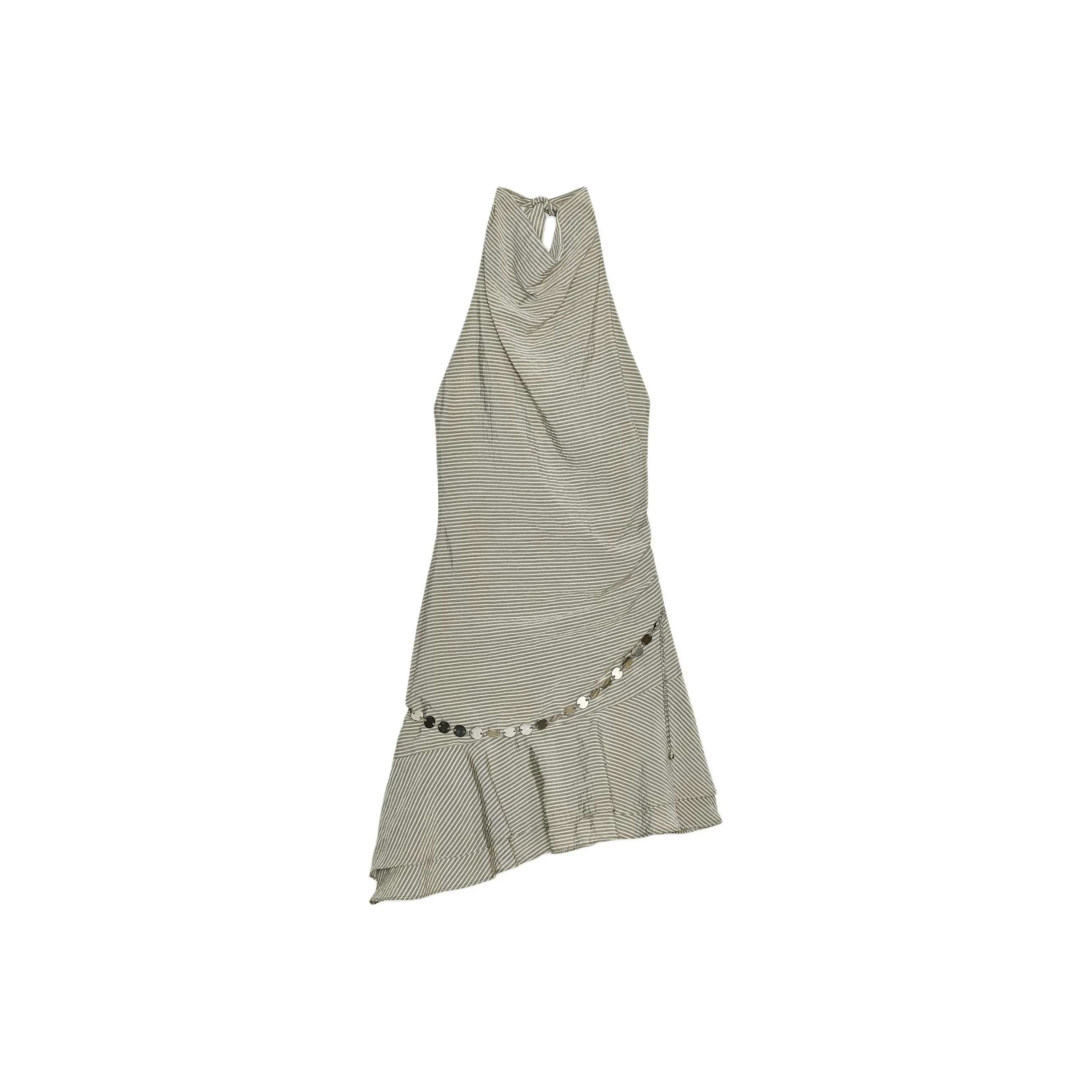 ZARA Бежево-коричневые Женские Платья без рукавов