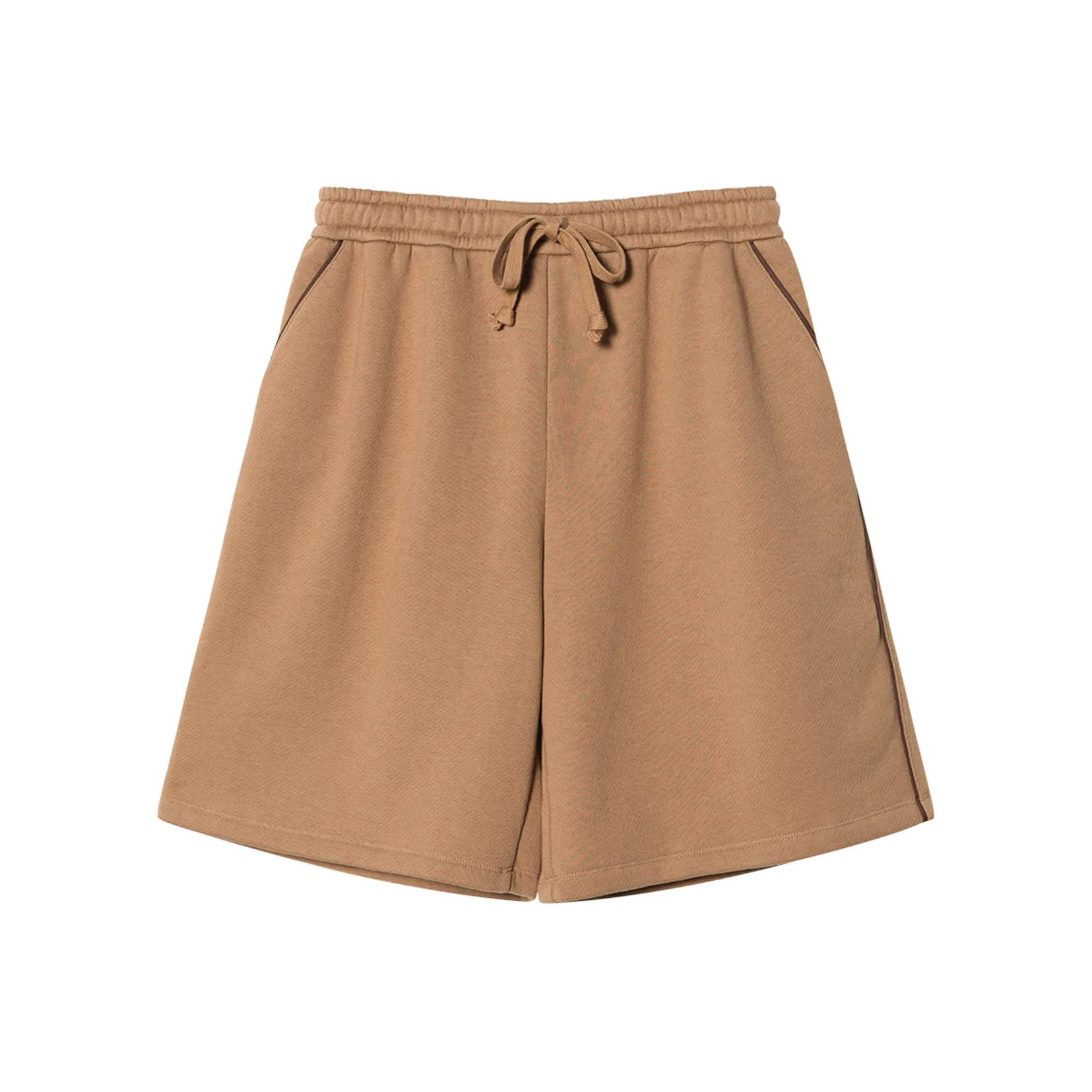GUCCI Embroidered Cotton Jersey Shorts Casual Shorts Women's Brown