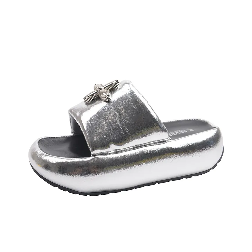 DFOA Блестки Устойчивые к истиранию Слипоны Женские Серебряные