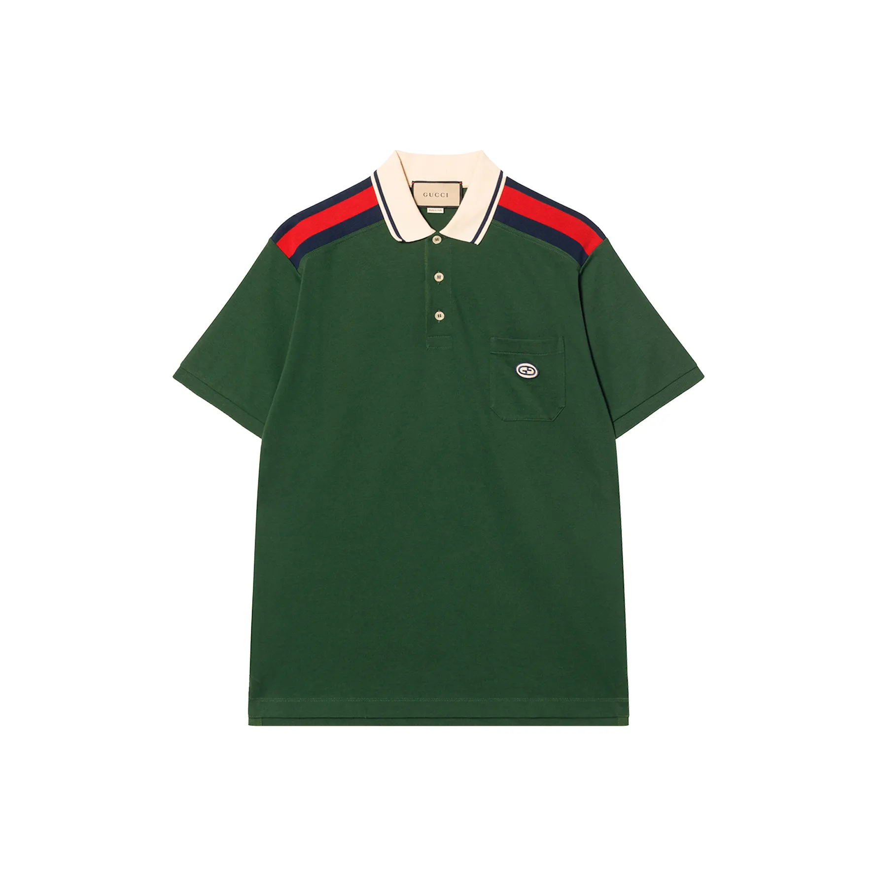 GUCCI Polo Shirts Men's Green