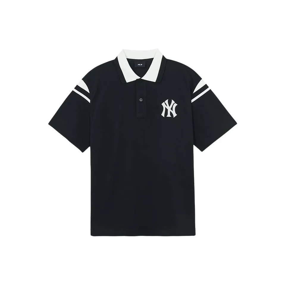 Mlb Base Logo New York Yankees SS25 Polo Unisex МЛБ Базовый Лого Нью-Йорк Янкиз SS25 Поло Унисекс