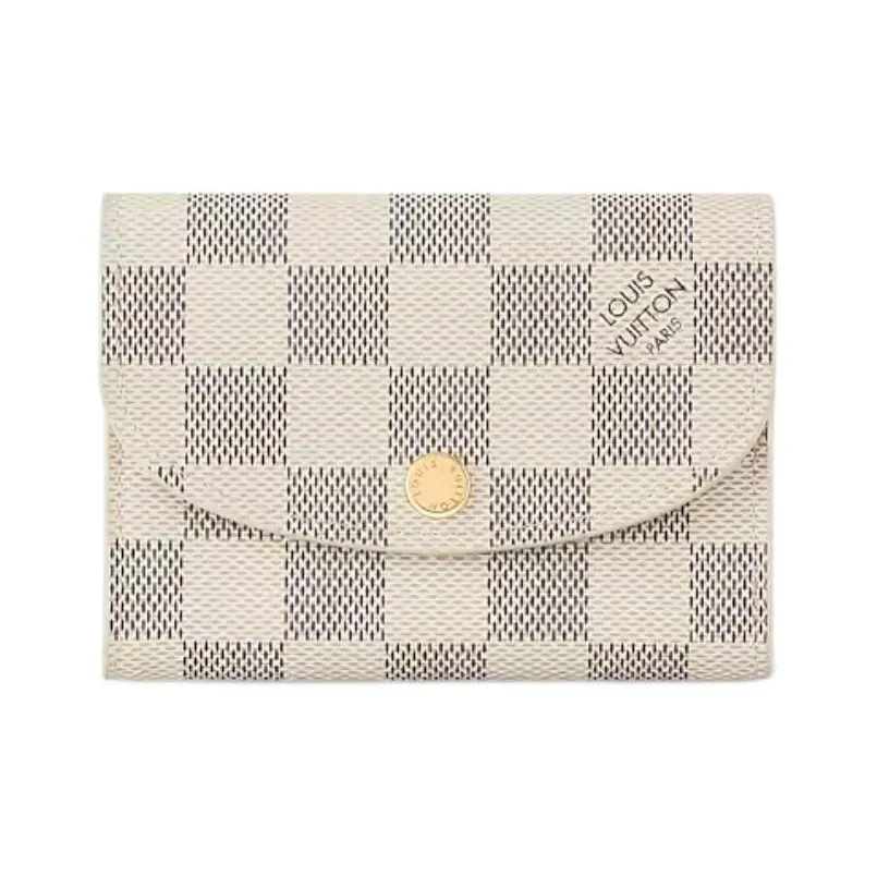 LOUIS VUITTON CHRISTOPHER Cow Leather Wallet Women's White
