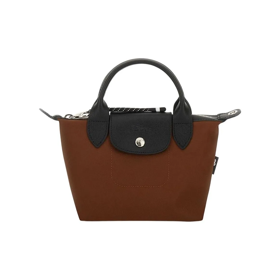 LONGCHAMP Переработанный холст Пельмени Сумка через плечо Сумка Мини Сумка Женская Шоколад