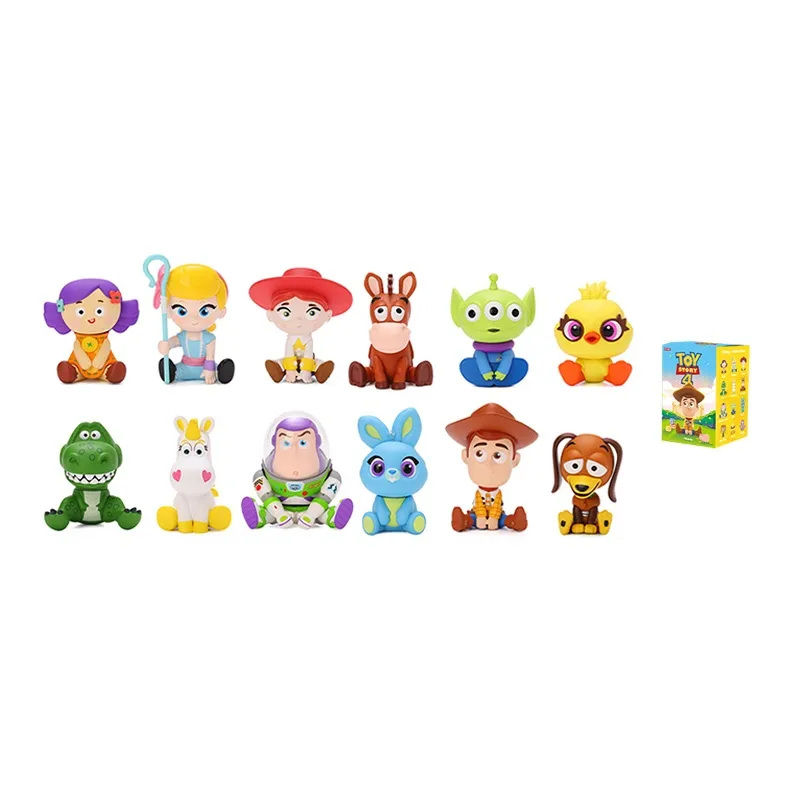 POP MART Toy Story Characters Toy Story 4 Sitting Collection Mystery Boxes Whole Set 12 Pcs