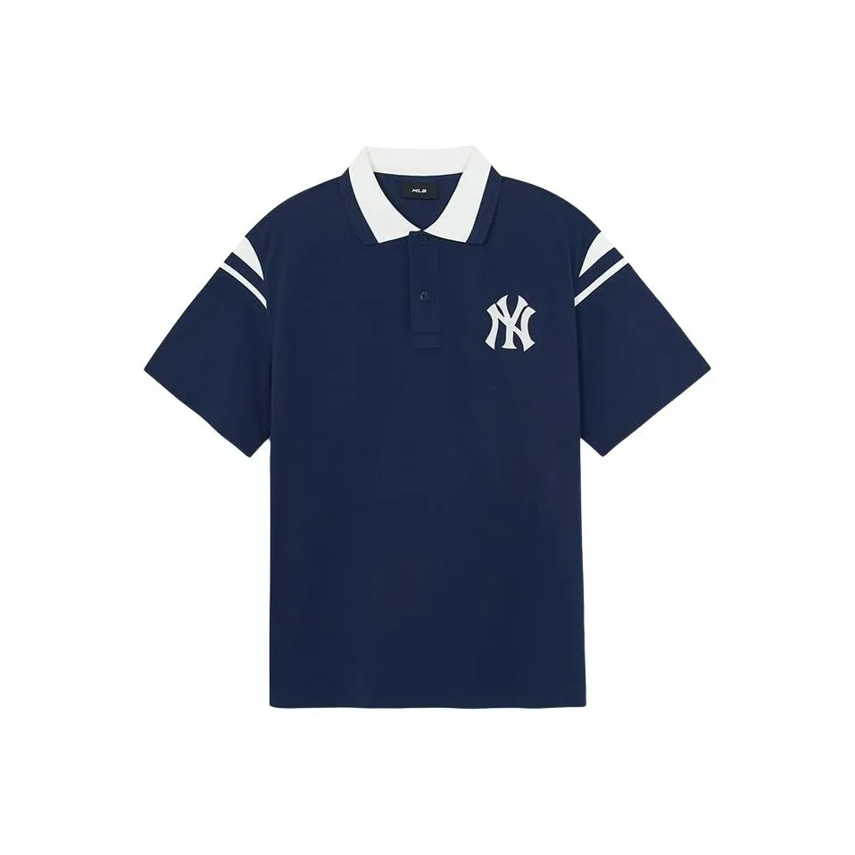 Mlb Base Logo New York Yankees SS25 Polo Unisex МЛБ Базовый Лого Нью-Йорк Янкиз SS25 Поло Унисекс