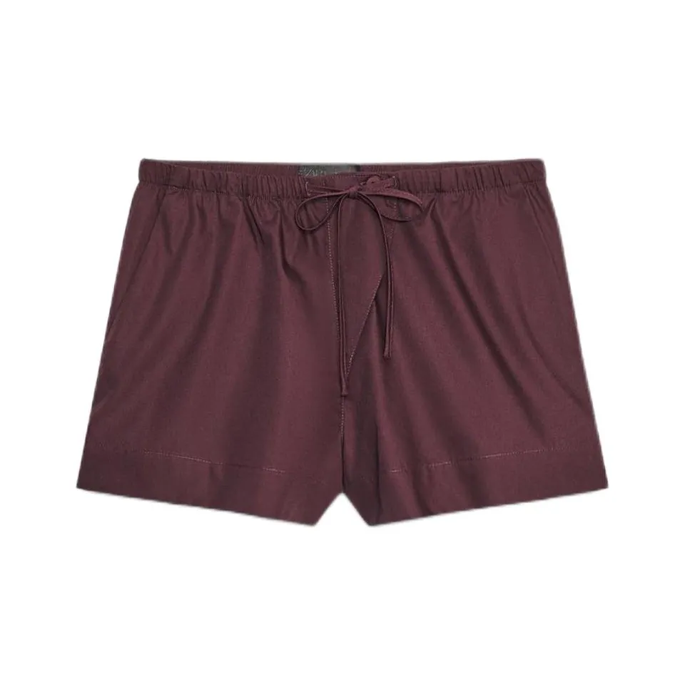 ZARA Темно-красный цвет женские повседневные шорты