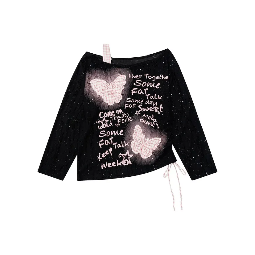 CUWU Длинный рукав Т-рубашка Женская