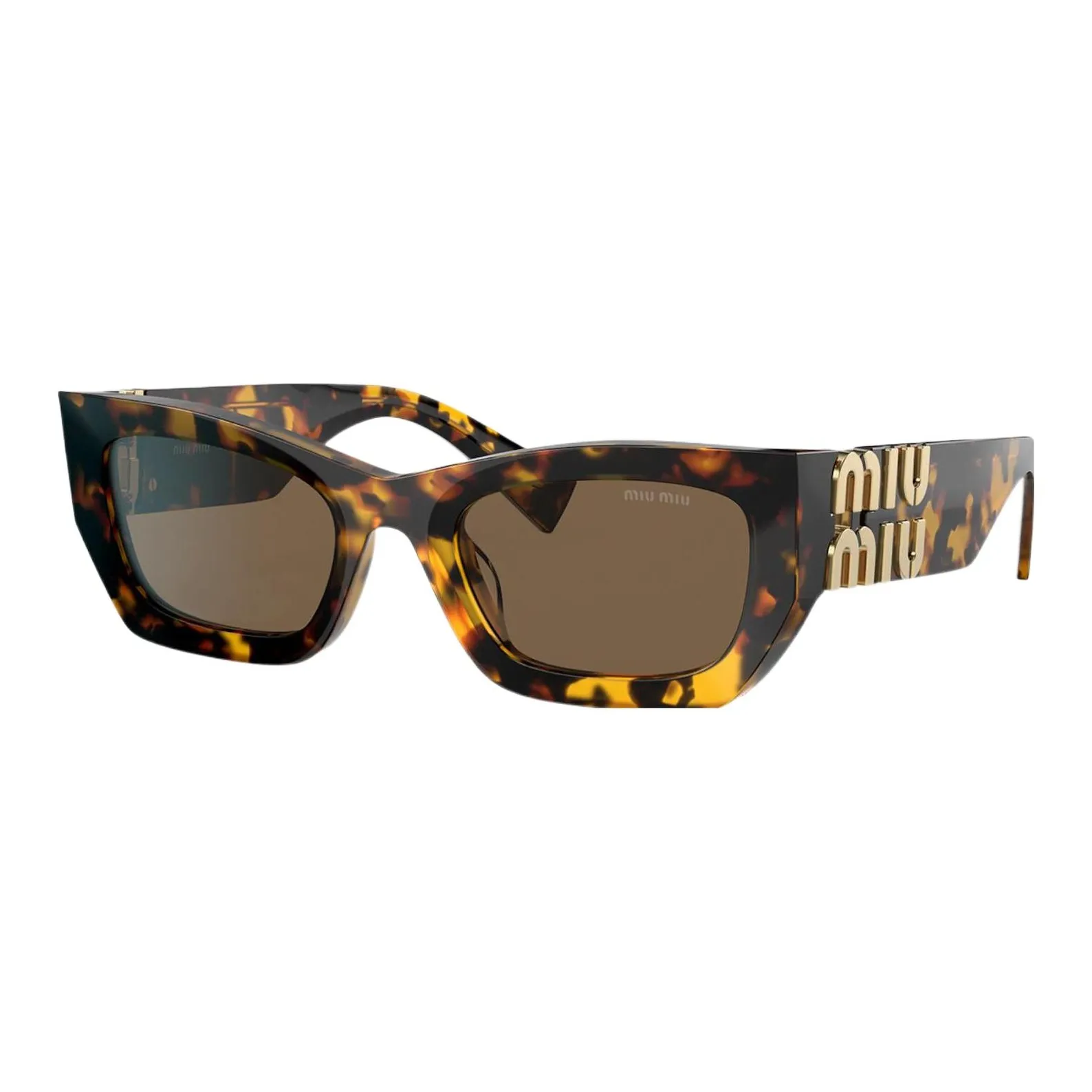 MIU MIU Eyewear Tortoiseshell Rectangle frame Sunglasses