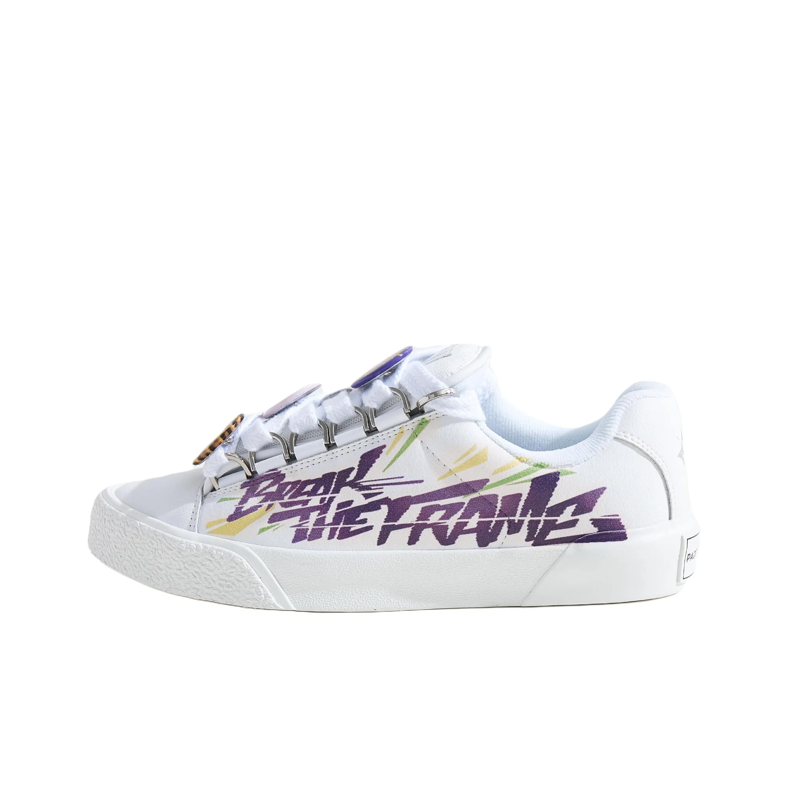 SOUR x Paddy Wood Устойчивые к истиранию Дышащие Низкие Кроссовки для скейтбординга Мужские Белые