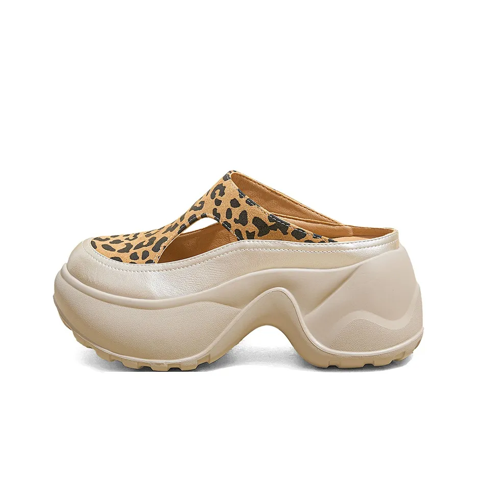 A Poinsettia Princess Домашние тапочки Женские с леопардовым принтом