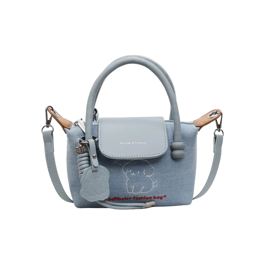 YTARA Denim Crossbody One Shoulder Bag Женская Blue