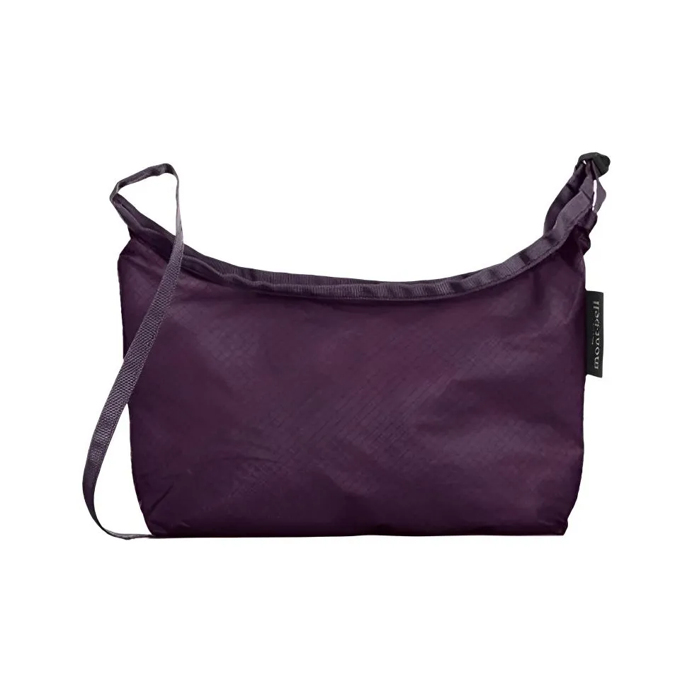MONTBELL Nylon Crossbody Bag, Shoulder Bag Trumpets Unisex Eggplant Color