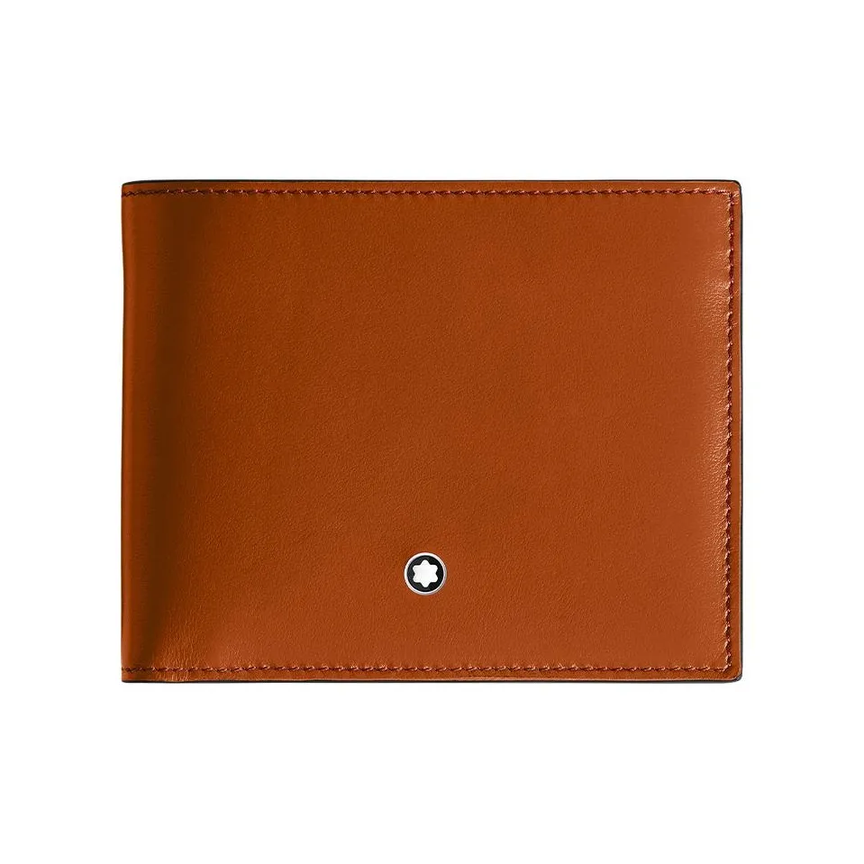 MONTBLANC Full Зернистая кожа коровы Кошелек Мужской Карамельно-коричневый