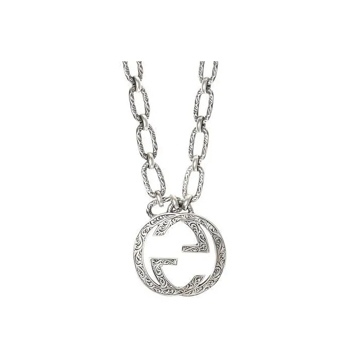 GUCCI GG Silver Necklaces Men's