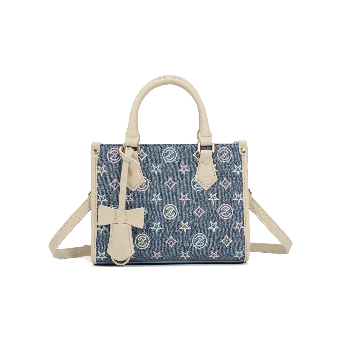 JANITINO ПУ (полиуретан) Сумка через плечо Сумка для ношения на плече Женская Темно-синий