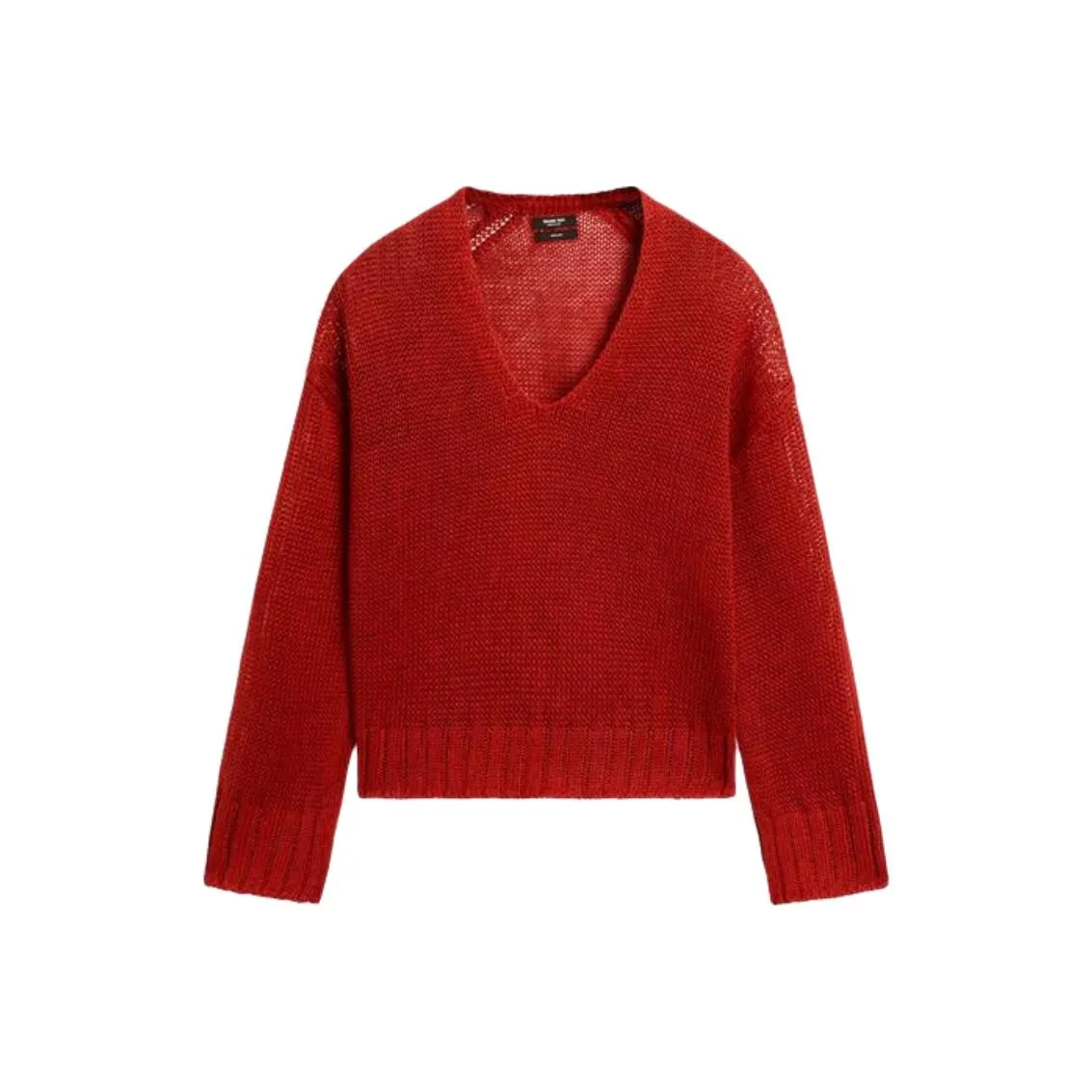 Massimo Dutti Красный Женский Трикотаж