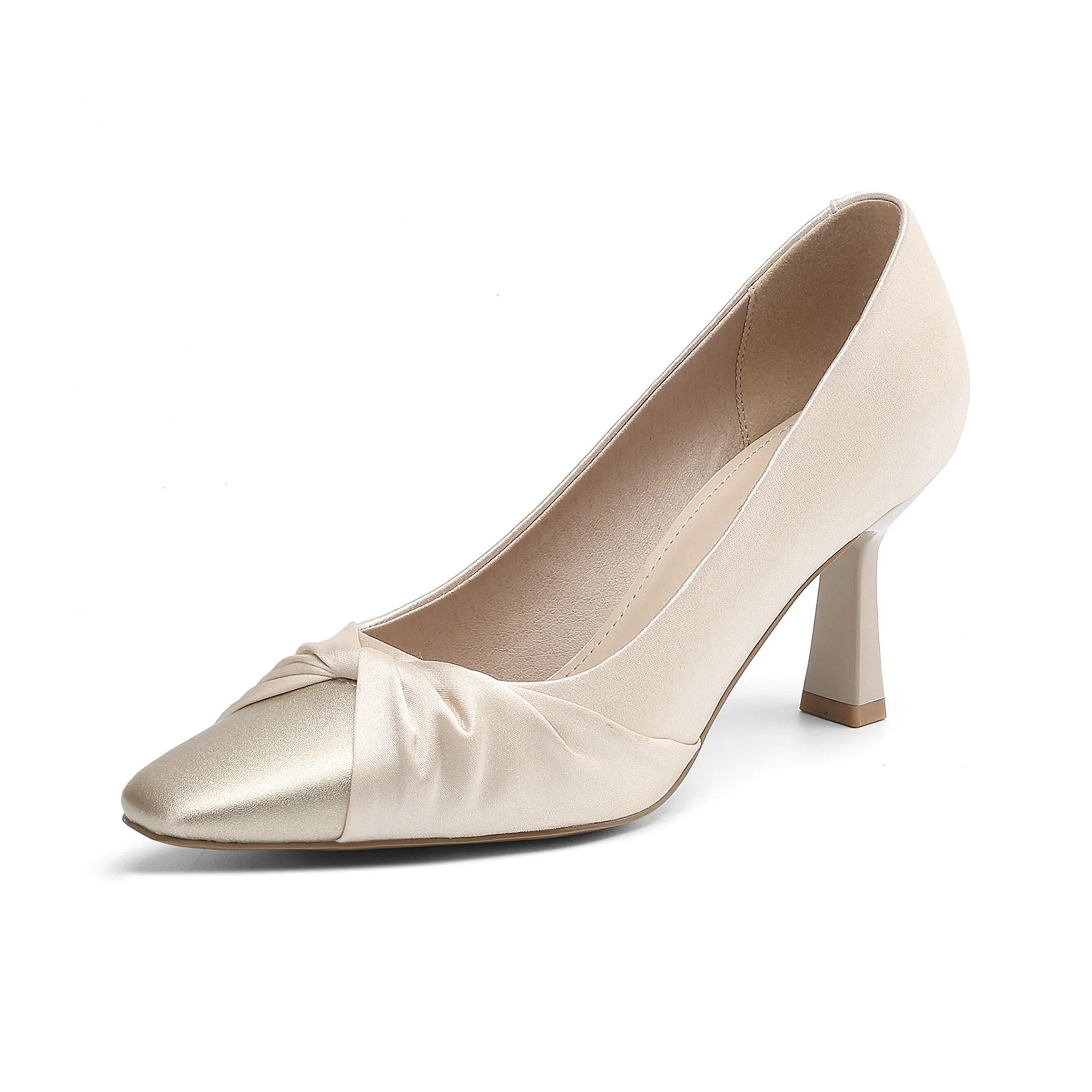 Daphne Узкий каблук Высокие каблуки Женские Абрикос