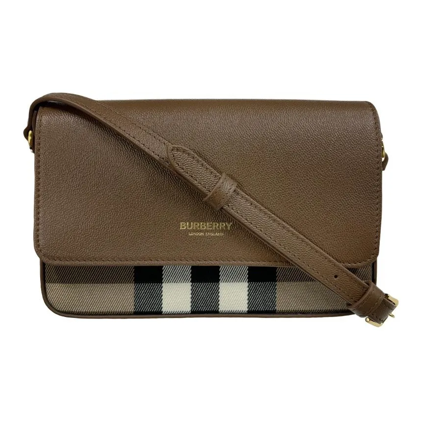 Burberry Classic Fashion Shoulder Bag Unisex Brown