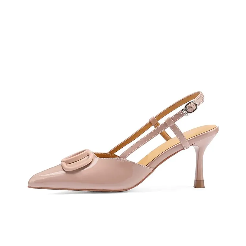 NTOZE Узкий каблук Высокие каблуки Женские Телесный