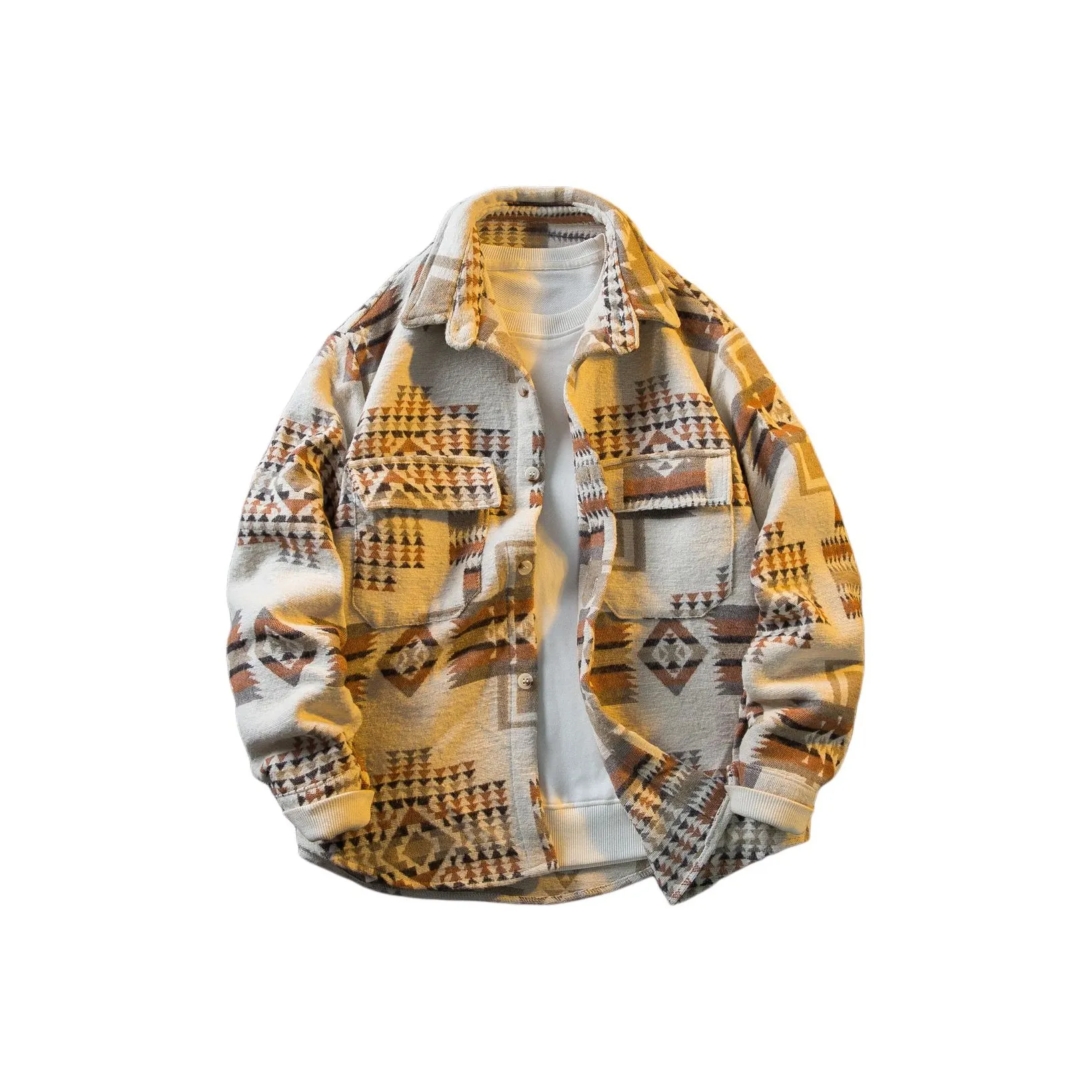 GEOGRE ALEX Хаки Мужские Рубашки