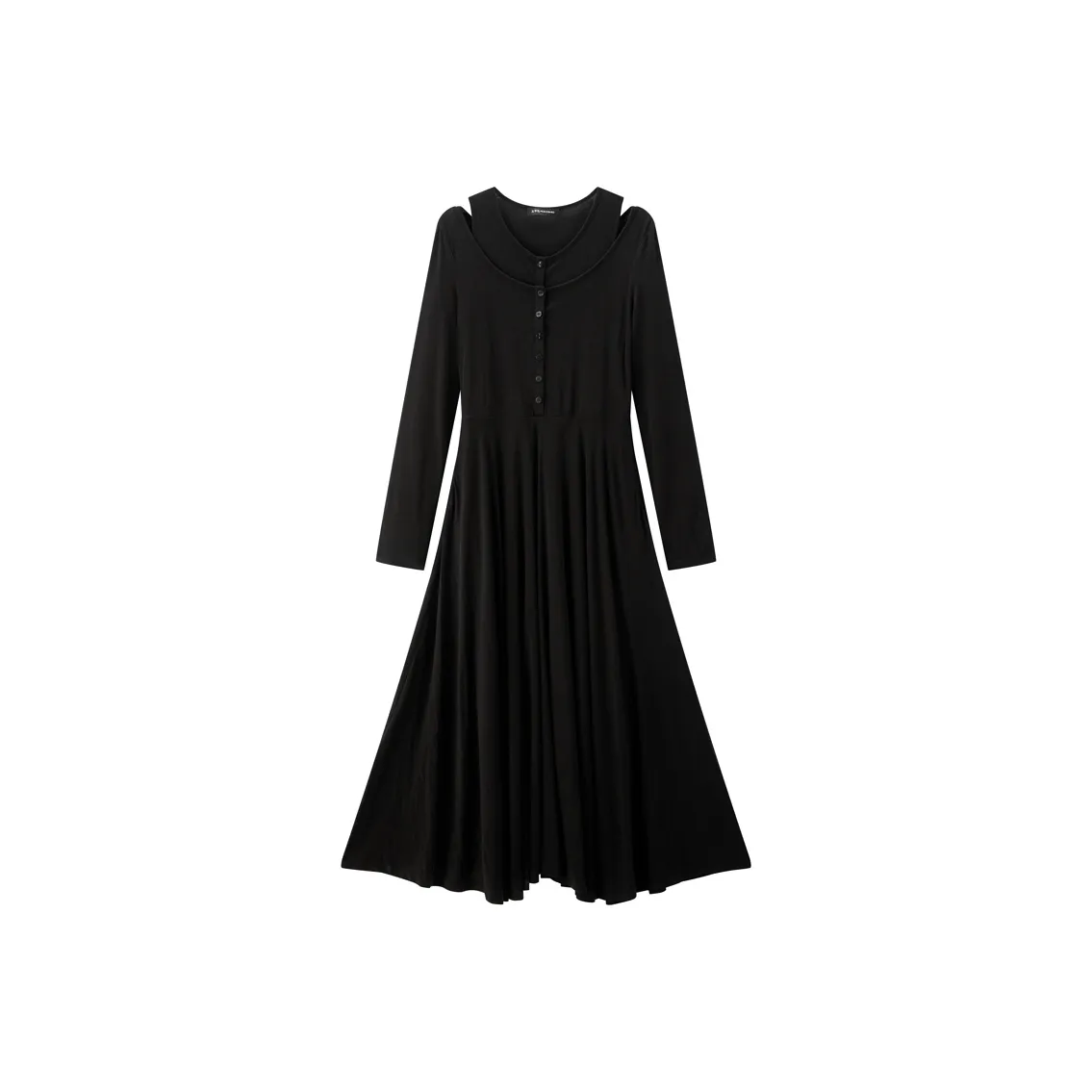 PEACEBIRD Длинное платье с длинными рукавами женское