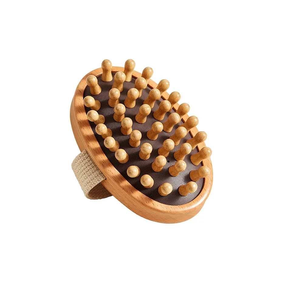 Initial Intention Цвет бука Meridian Массажная щетка Для полной Gua Sha и инструмент для стимуляции Meridian