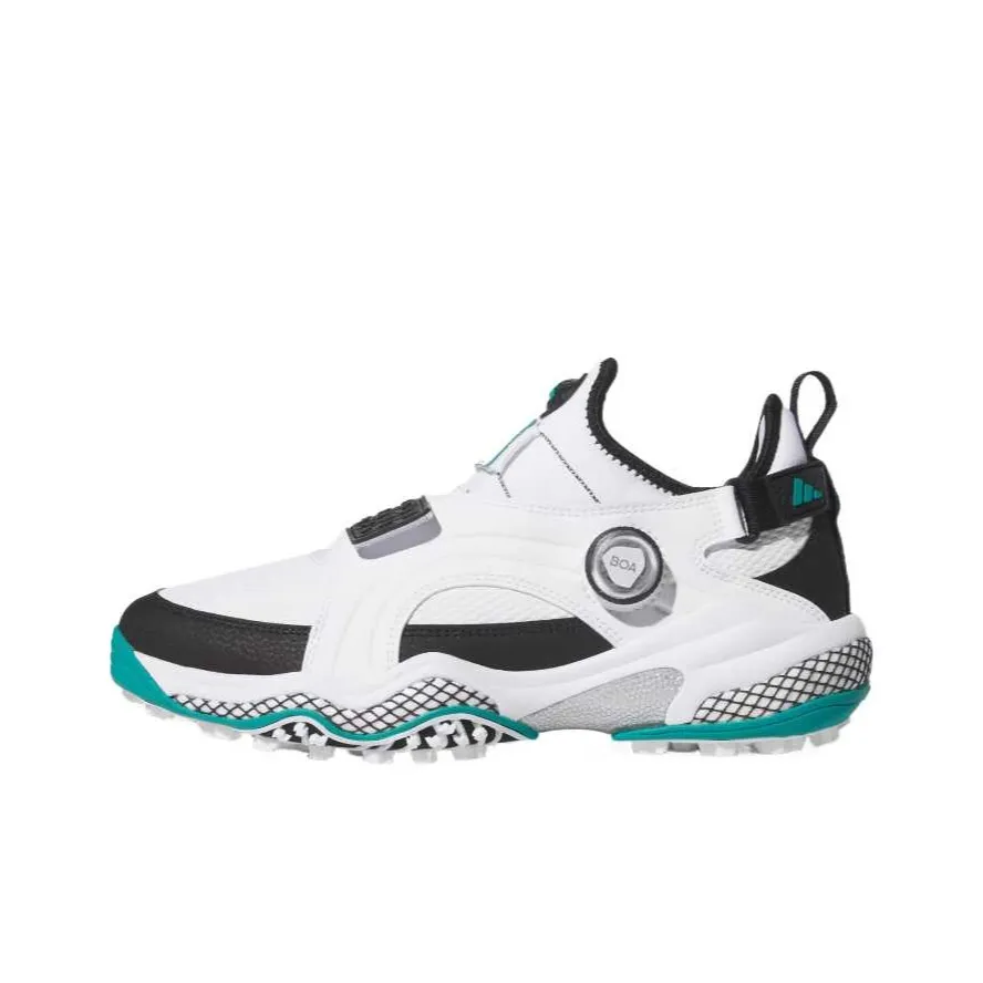 Adidas CODECHAOS 25 Устойчивый к истиранию MID Топ Обувь для гольфа Унисекс Черный белый