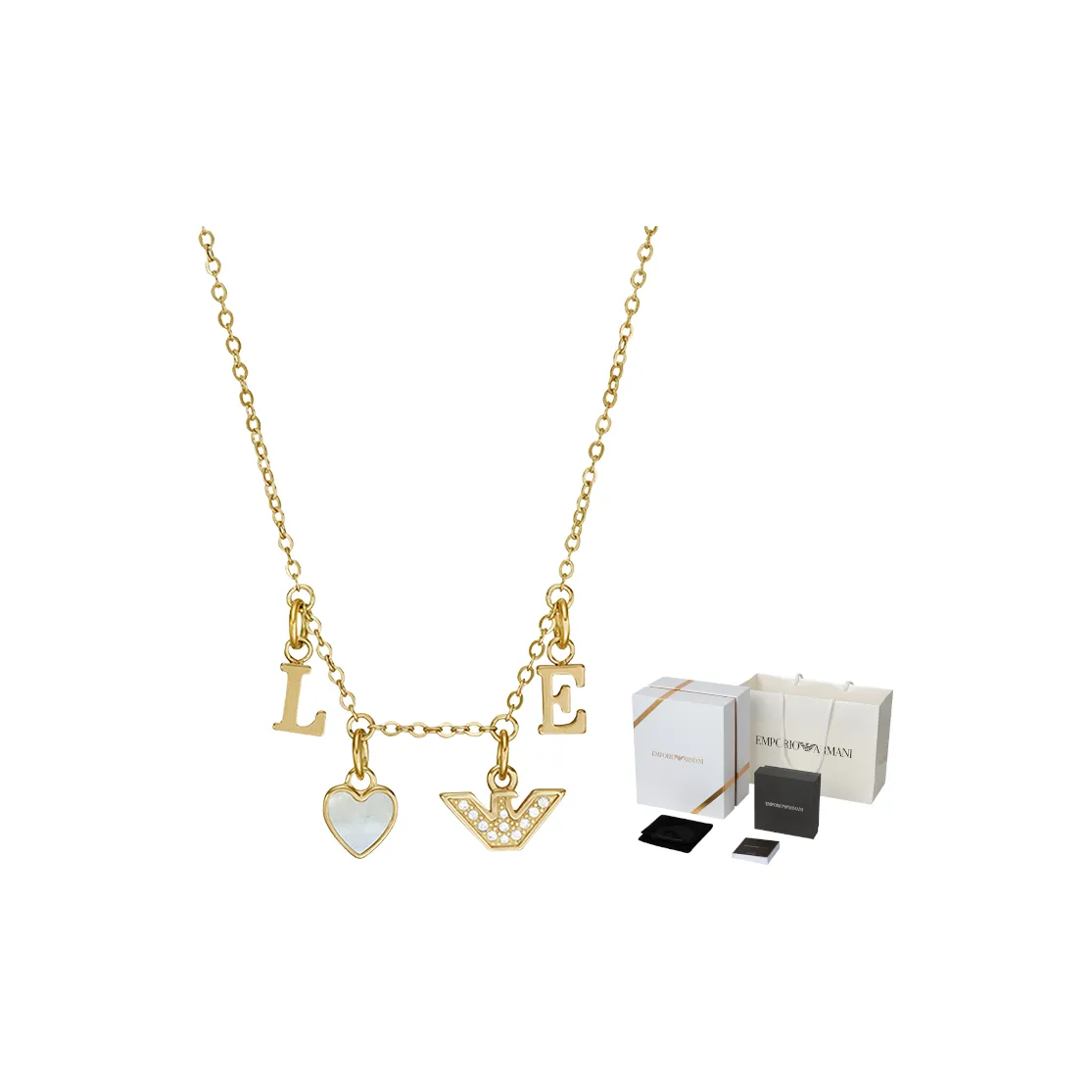 EMPORIO ARMANI Ожерелья из нержавеющей стали Женские