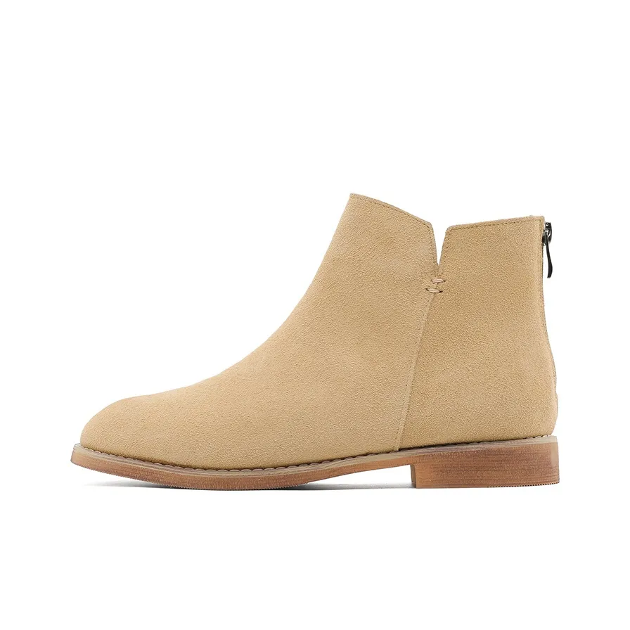 ZHENRAN Ботильоны Мужские Бежевые