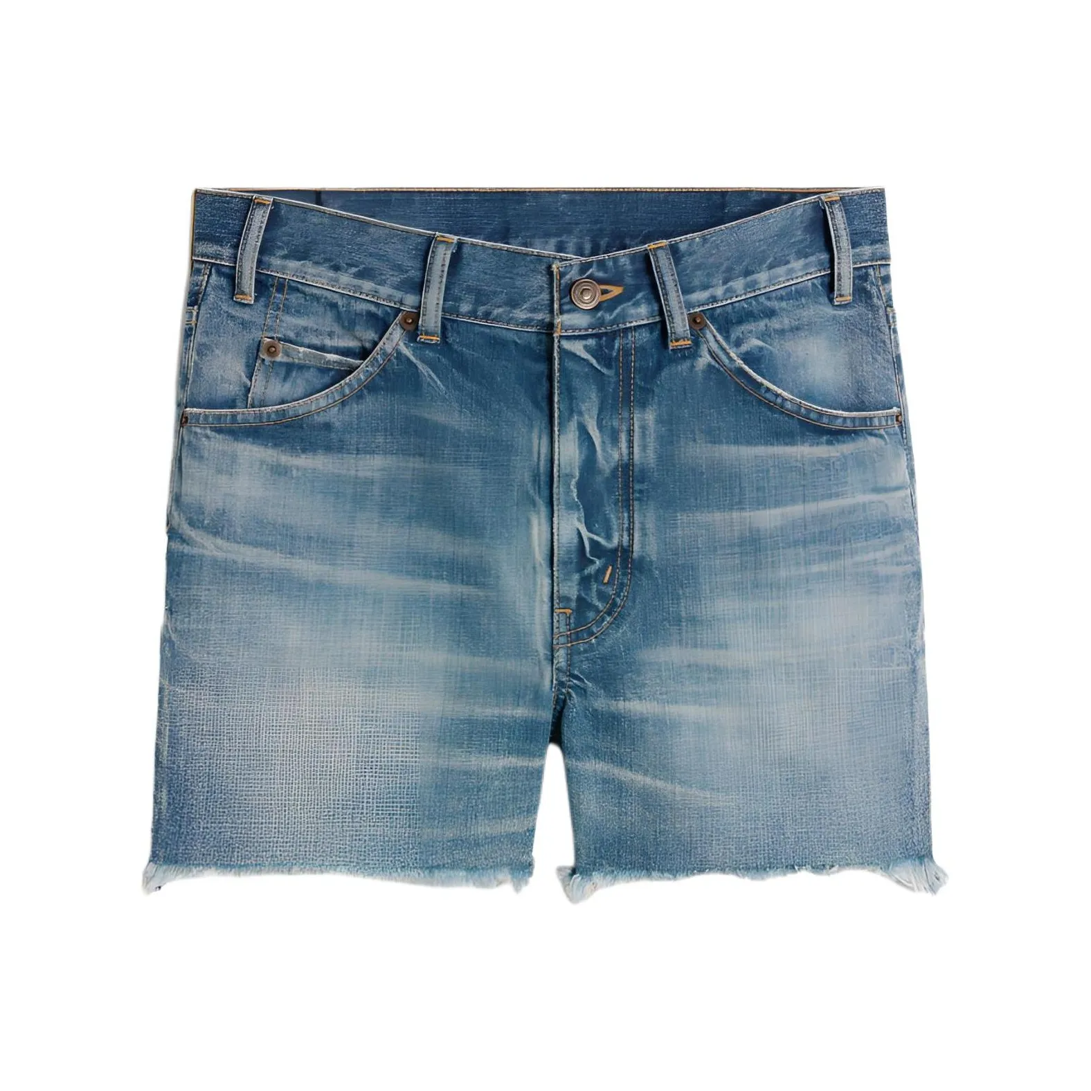 CELINE Skate Shorts In Electric Sky Wash Denim