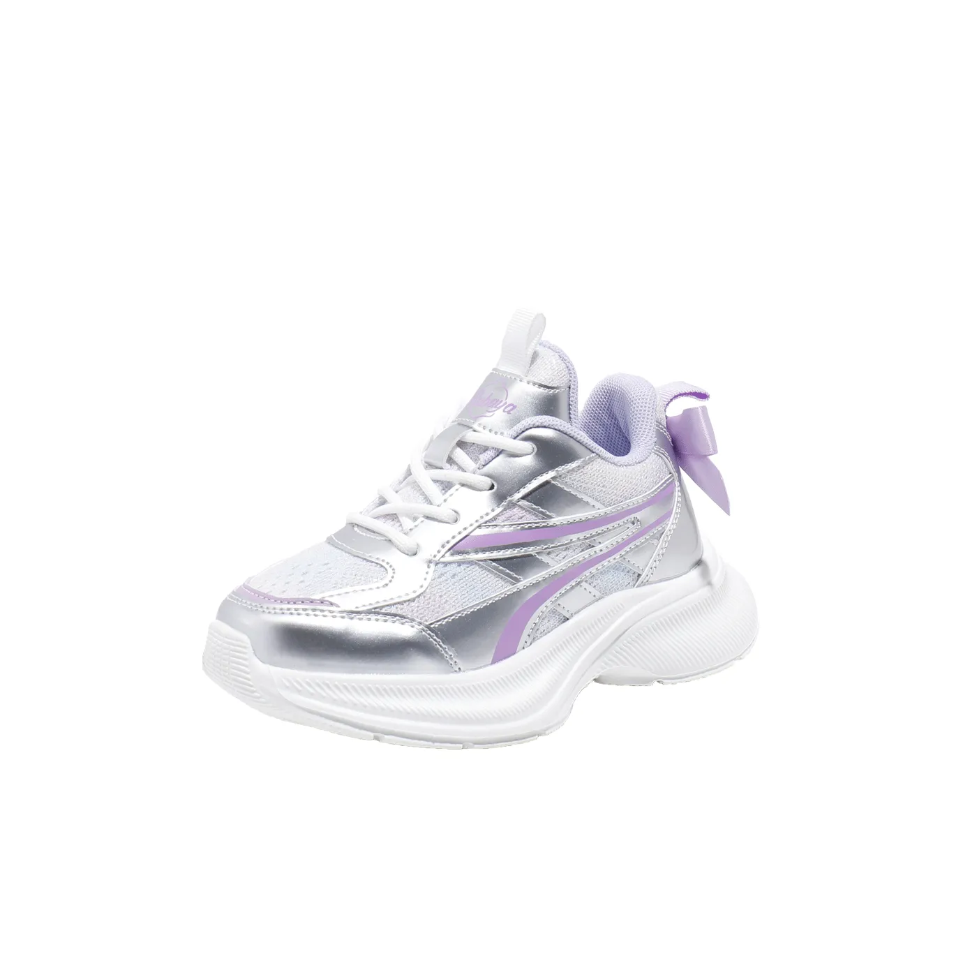 BABAYA KIDS' Повседневный Низкий Топ Фиолетовый Серебряный Детский