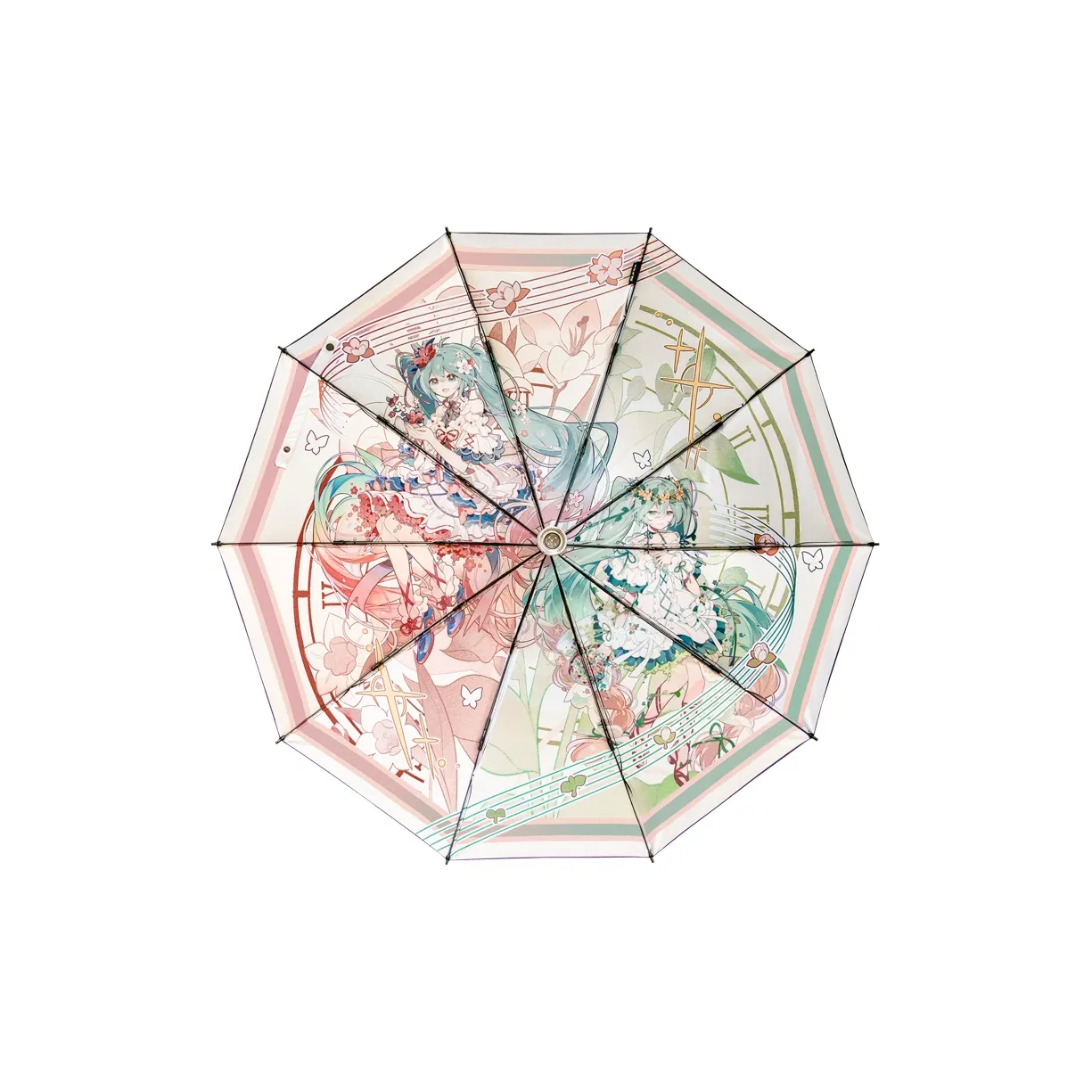 ingyunshi Виртуальный Идол Hatsune Miku Зеркальце Встреча Весна'S Concerto Автоматический Зонт Аниме мерч