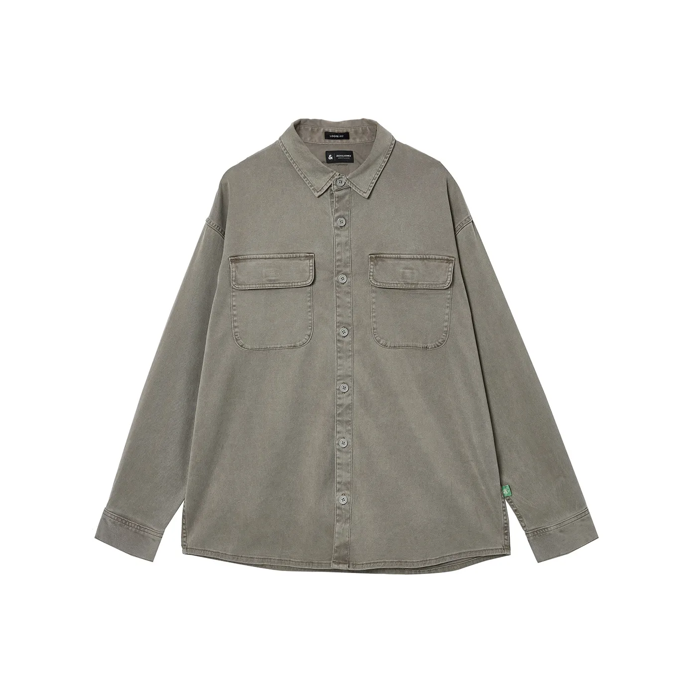 JACK&JONES E11 Tick Коричневый Мужская Рубашка