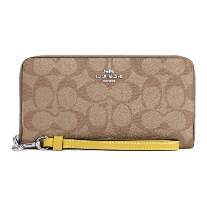 COACH Кошелек из искусственной кожи маленький женский хаки