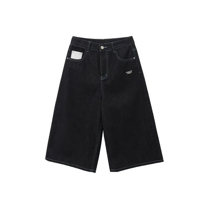 MASOOMAKE Летние джинсовые шорты женские черные