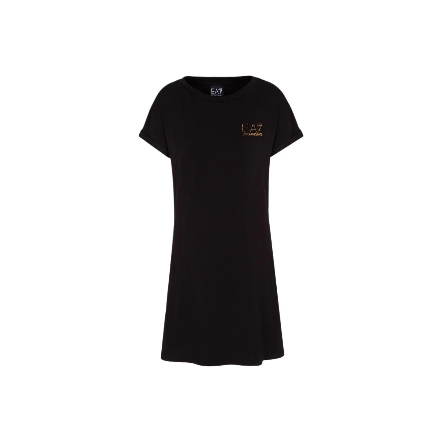 EMPORIO ARMANI EA7 Short Sleeved Dresses Women's Black