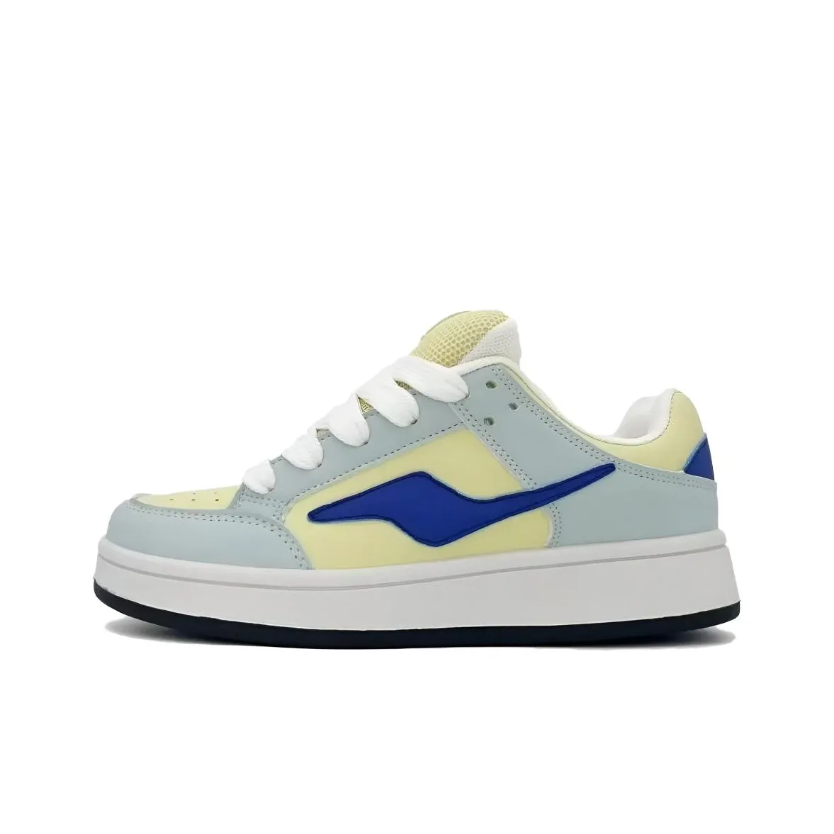 RYAW Баланс Увеличение Высоты Низкий Топ Скейтборд Кроссовки Женские Желто-Синий