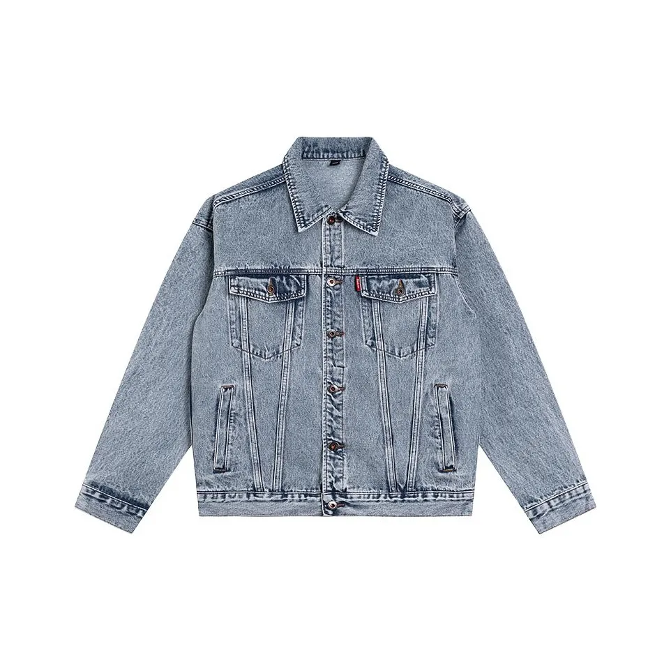 LSVE Отбеленный Синий Женские Джинсовые Куртки