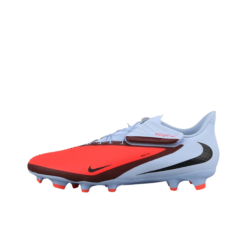 Nike Phantom 6 Slip-resistant Abrasion-resistant Breathable Football Cleats Unisex Red Blue Найк Phantom 6 Противоскользящие Устойчивые к истиранию Дышащие Футбольные бутсы Унисекс Красный Синий