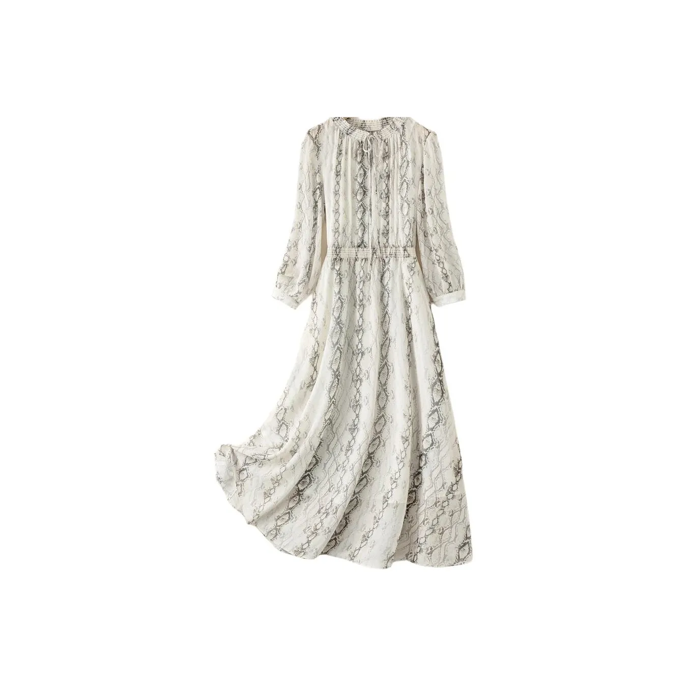 IHIMI Длинное платье с длинными рукавами женское