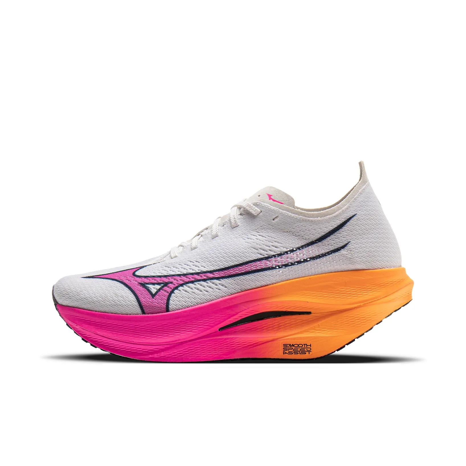 Mizuno WAVE REBELLION PRO 3 Low Топ Беговые кроссовки Унисекс Белый